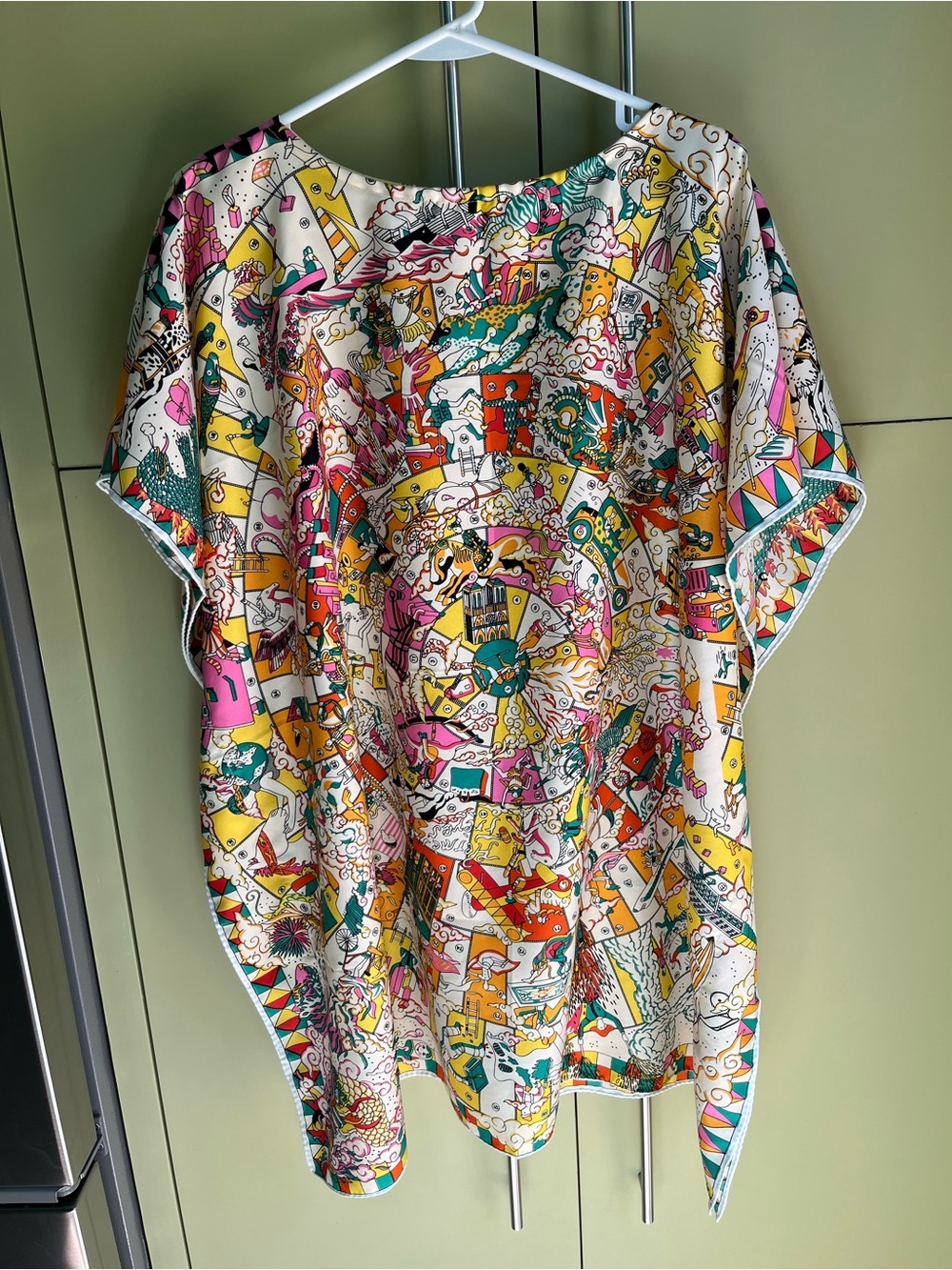 Multicolor Abstract Print Women's Tunic Dress NWOT